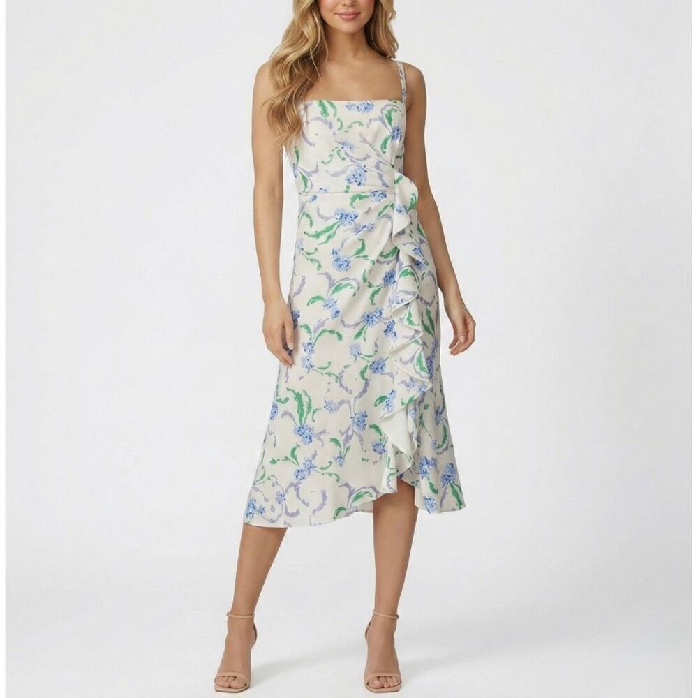 Prabal Gurung Collective Floral Ruffle Dress 4 Garden Party Wedding Guest